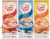 A Picture of product NES-46193 Coffee mate® Liquid Creamer French Vanilla/Hazelnut/Original, 0.38 oz Mini Cups, 150 Cups/Carton
