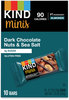 A Picture of product KND-27959 KIND Minis Dark Chocolate Nuts/Sea Salt, 0.7 oz, 10/Pack