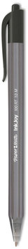 Paper Mate® InkJoy™ 100 RT Retractable Ballpoint Pen Medium 1 mm, Black Ink, Smoke/Black Barrel, Dozen