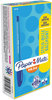 A Picture of product PAP-1951256 Paper Mate® InkJoy™ 100 Ballpoint Stick Pen Medium 1 mm, Blue Ink, Translucent Barrel, Dozen