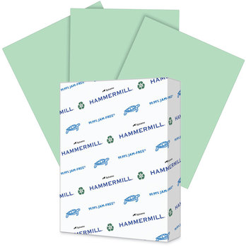 Hammermill® Colors Print Paper 20 lb Bond Weight, 8.5 x 11, Green, 500/Ream