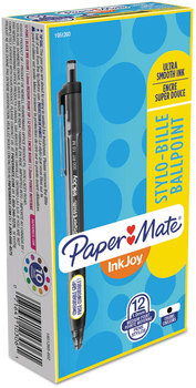 Paper Mate® InkJoy™ 300 RT Retractable Ballpoint Pen Medium 1 mm, Black Ink, Barrel, Dozen