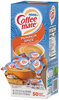 A Picture of product NES-75520 Coffee mate® Liquid Creamer Pumpkin Spice, 0.38 oz Mini Cups, 50/Box, 4 Boxes/Carton, 200 Total/Carton