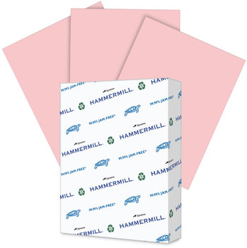 Hammermill® Colors Print Paper 20 lb Bond Weight, 8.5 x 11, Pink, 500/Ream