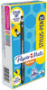A Picture of product PAP-1951348 Paper Mate® InkJoy™ 100 Stick Stylus Ballpoint Pen Pen/Stylus, Medium 1 mm, Black Ink, Barrel, Dozen