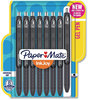 A Picture of product PAP-1968613 Paper Mate® InkJoy™ Gel Retractable Pen Fine 0.5 mm, Black Ink, Black/Smoke Barrel, 8/Pack