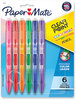 A Picture of product PAP-1984678 Paper Mate® Clearpoint Color Mechanical Pencils 0.7 mm, Assorted Lead and Barrel Colors, 6/Pack