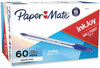 A Picture of product PAP-2014534 Paper Mate® InkJoy™ 50ST Ballpoint Pens Pen, Stick, Medium 1 mm, Blue Ink, Clear Barrel, 60/Pack