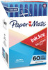 A Picture of product PAP-2014534 Paper Mate® InkJoy™ 50ST Ballpoint Pens Pen, Stick, Medium 1 mm, Blue Ink, Clear Barrel, 60/Pack