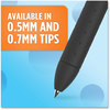 A Picture of product PAP-2022985 Paper Mate® InkJoy™ Gel Stick Pen Medium 0.7 mm, Black Ink, Smoke Barrel, Dozen