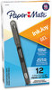 A Picture of product PAP-2022985 Paper Mate® InkJoy™ Gel Stick Pen Medium 0.7 mm, Black Ink, Smoke Barrel, Dozen