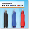 A Picture of product PAP-2095463 Paper Mate® Profile™ Retractable Gel Pen Medium 0.7 mm, Red Ink, Translucent Barrel, Dozen