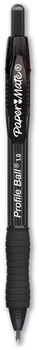 Paper Mate® Profile™ Retractable Ballpoint Pen Medium 1 mm, Black Ink, Translucent Barrel, Dozen