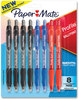 A Picture of product PAP-2097014 Paper Mate® Profile™ Retractable Ballpoint Pen Medium 1 mm, Assorted Ink and Barrel Colors, 8/Pack