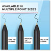 A Picture of product PAP-2124512 Paper Mate® Write Bros.® Ballpoint Pen Stick, Fine 0.8 mm, Blue Ink, Barrel, Dozen