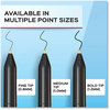 A Picture of product PAP-2124515 Paper Mate® Write Bros.® Ballpoint Pen Stick, Fine 0.8 mm, Black Ink, Barrel, Dozen