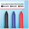 A Picture of product PAP-2124515 Paper Mate® Write Bros.® Ballpoint Pen Stick, Fine 0.8 mm, Black Ink, Barrel, Dozen