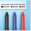A Picture of product PAP-2124521 Paper Mate® Write Bros.® Ballpoint Pen Stick, Bold 1.2 mm, Red Ink, Barrel, Dozen
