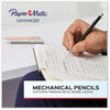 A Picture of product PAP-2128211 Paper Mate® Advanced Mechanical Pencils 0.5 mm, HB (#2), Black Lead, Black; Gray Barrel, 2/Pack