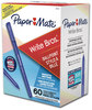 A Picture of product PAP-4621501C Paper Mate® Write Bros.® Stick Ballpoint Pen Value Pack, Medium 1 mm, Blue Ink, Barrel, 60/Pack