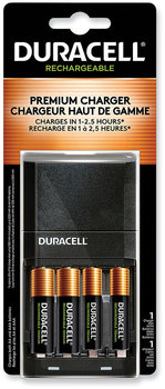 Duracell® ION SPEED™ 4000 Hi-Performance Charger Includes 2 AA and AAA NiMH Batteries