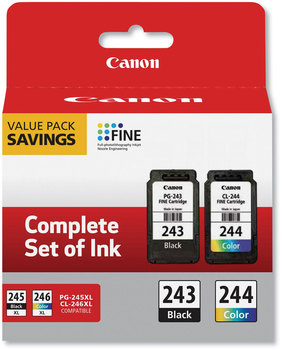 Canon® PG-243/CL-244 Multi Pack 1287C006 (CL-244; PG-243) Ink, Black/Color
