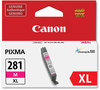 A Picture of product CNM-2035C001 Canon® CLI-281 XL Ink 2035C001 (CLI-281) ChromaLife100 Magenta