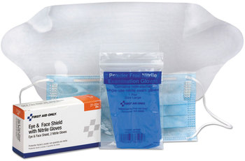 First Aid Only™ Refill for SmartCompliance™ General Business Cabinet Eye and Face Shield, Gloves