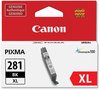 A Picture of product CNM-2037C001 Canon® CLI-281 XL Ink 2037C001 (CLI-281) ChromaLife100 Black