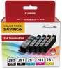 A Picture of product CNM-2075C006 Canon® PGI-280/CLI-281 5-Color Pack 2075C006 (PGI-280; CLI-281) Ink, Black XL/Black/Cyan/Magenta/Yellow