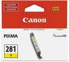 A Picture of product CNM-2090C001 Canon® CLI-281 Ink 2090C001 (CLI-281) ChromaLife100+ 259 Page-Yield, Yellow