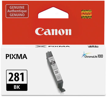 Canon® CLI-281 Ink 2091C001 (CLI-281) ChromaLife100+ 750 Page-Yield, Black