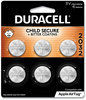 A Picture of product DUR-DL2032B6 Duracell® Lithium Coin Batteries With Bitterant 2032, 6/Pack