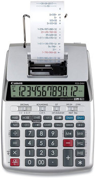 Canon® P23-DHV-3 12-Digit Desktop Calculator Black/Red Print, 2.3 Lines/Sec