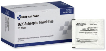 PhysiciansCare® by First Aid Only® Refill Components—Antiseptic Antiseptic Towelettes, 25/Box