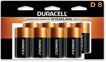 Duracell® CopperTop® Alkaline Batteries D 8/Pack