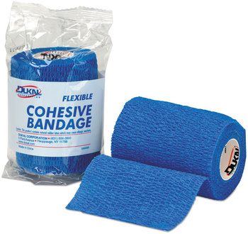 First Aid Only™ Bandages Refill for ANSI-Compliant Kit First-Aid Flexible Cohesive Bandage Wrap, 3" x 5 yd, Blue