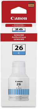 Canon® GI-26 Ink Bottle 4421C001 (GI-26) 14,000 Page-Yield, Cyan