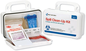 First Aid Only™ BBP Spill Cleanup Kit 7.5 x 4.5 2.75, White