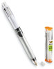 A Picture of product BIC-MMLP1A BIC® 4-Color™ 3 + 1 Ball Pen and Pencil Multi-Color Ballpoint Pen/Pencil, Retractable, mm Pen/0.7 Black/Blue/Red Ink, Gray/White Barrel
