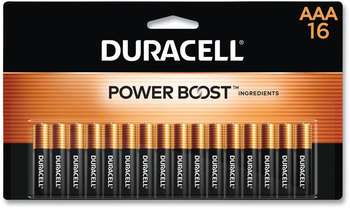 Duracell® Power Boost CopperTop® Alkaline Batteries AAA 16/Pack