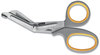 A Picture of product FAO-90292 First Aid Only™ Titanium-Bonded Angled Medical Shears 7" Long, 3" Cut Length, Gray/Yellow Offset Handle