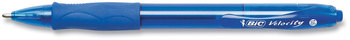 BIC® GLIDE™ Bold Retractable Ball Pen Ballpoint 1.6 mm, Blue Ink, Translucent Barrel, 4/Pack