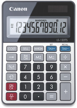 Canon® LS-122TS Desktop Calculator 12-Digit LCD