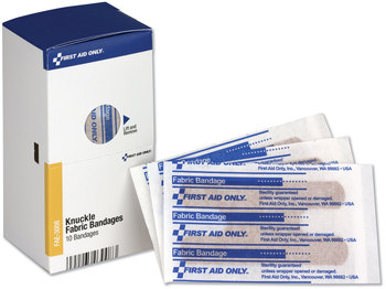 First Aid Only™ Knuckle Bandage Bandages, Individually Sterilized, 10/Box