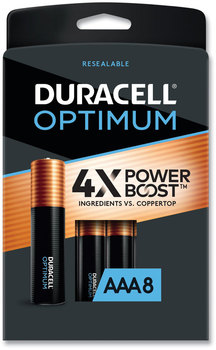 Duracell® Optimum Batteries Alkaline AAA 8/Pack