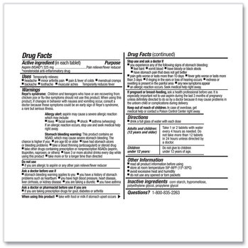 First Aid Only™ SmartCompliance Aspirin Refill 2/Packet, 10 Packets/Box