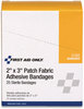 A Picture of product FAO-G160 First Aid Only™ Heavy Woven Adhesive Bandages Strip, 2 x 3, 25/Box
