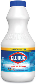 Clorox® Concentrated Regular Bleach with CloroMax Technology, 24 oz Bottle, 12/Carton