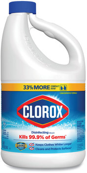 Clorox® Concentrated Regular Bleach with CloroMax Technology, 81 oz Bottle, 6/Carton